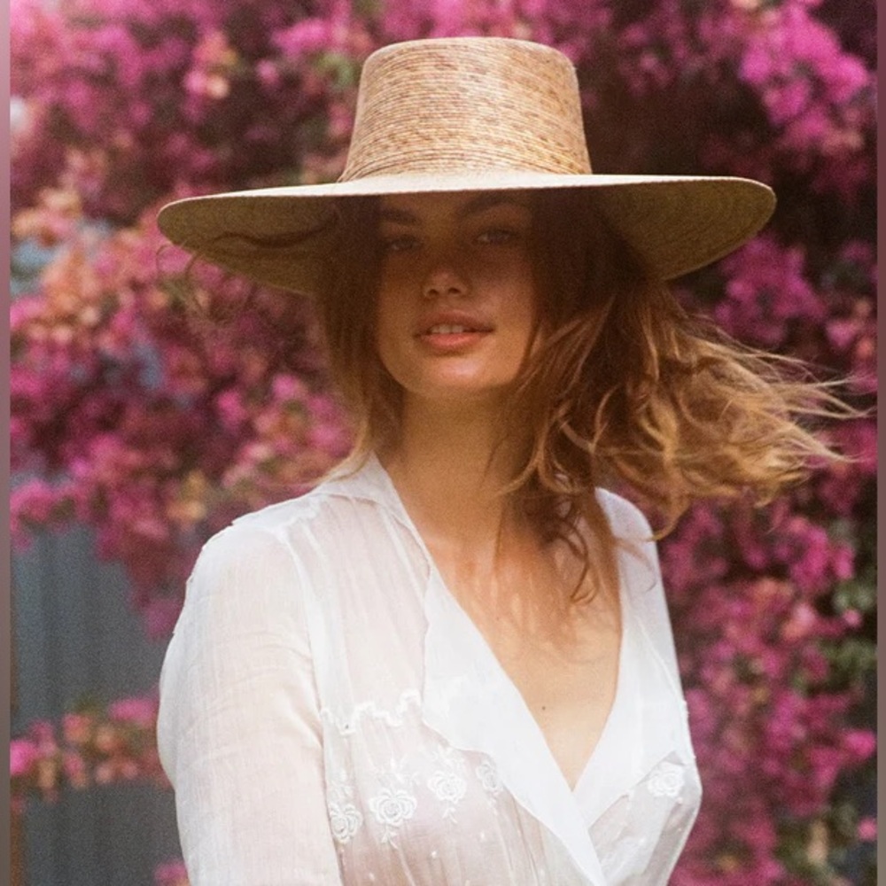 Lack Of Color Tan Wide-Brim Hat